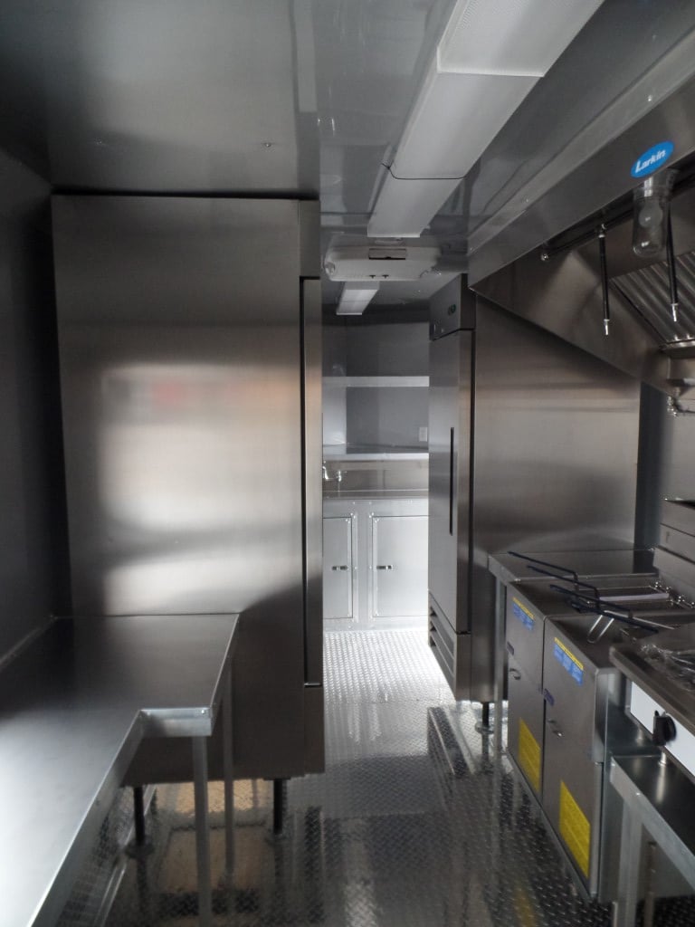 8.5' x 17' Concession Food Trailer Charcoal Grey