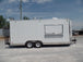 8.5' x 20' White Pizza Concession Food Trailer With Appliances