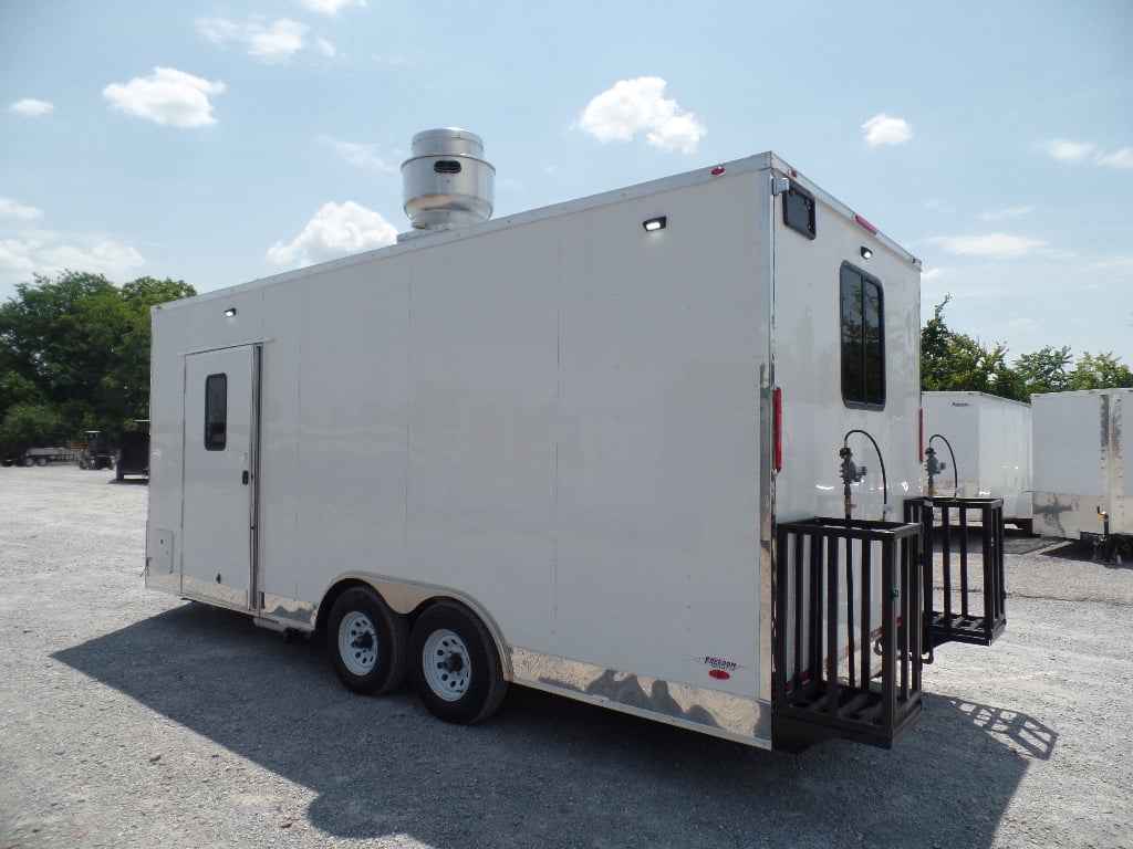 8.5' x 20' White Pizza Concession Food Trailer With Appliances