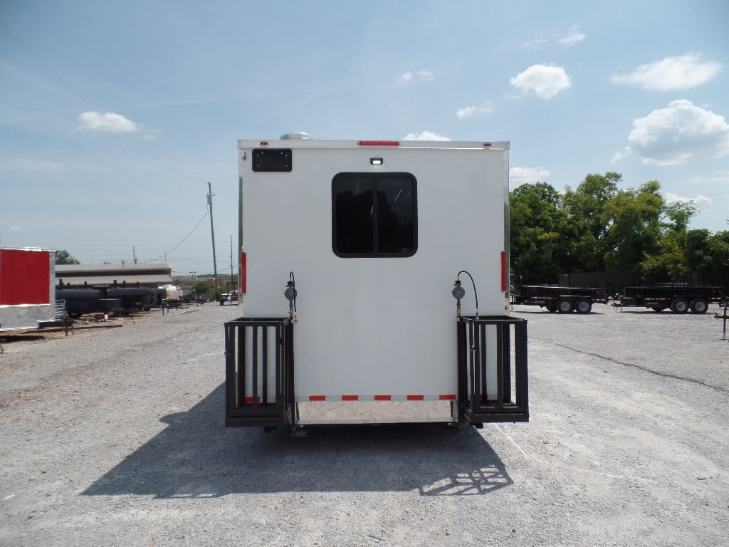 8.5' x 20' White Pizza Concession Food Trailer With Appliances