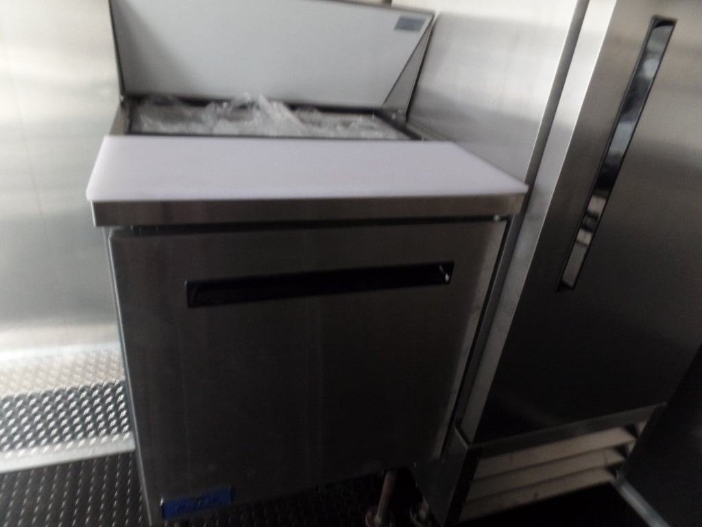 8.5' x 18' Black Food Catering Concession Trailer With Appliances