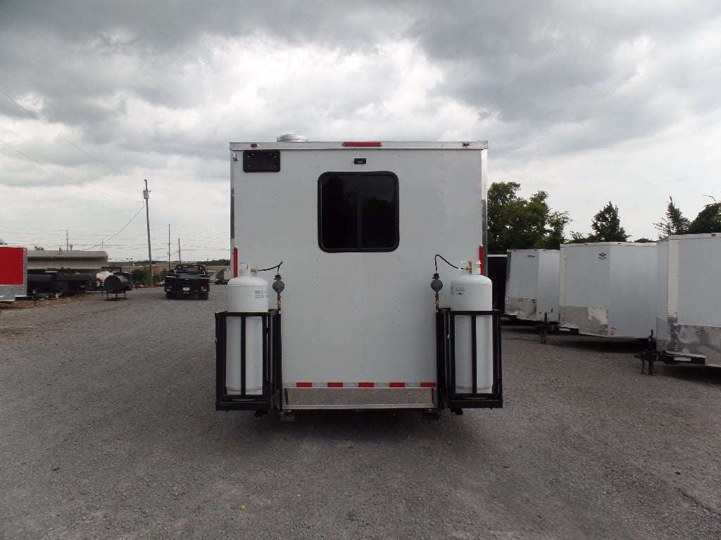 8.5' x 20' White Pizza Concession Food Trailer With Appliances