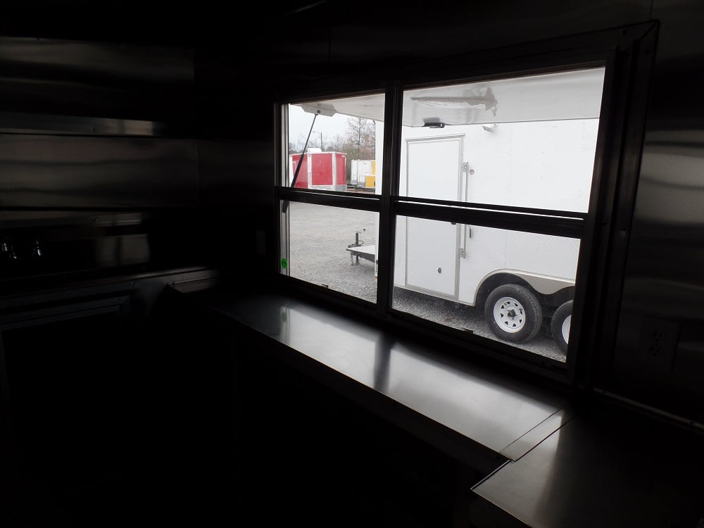 8.5' x 16' White Concession Food Trailer With Appliances