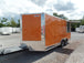 8.5' x 16' Orange Ticket Booth Custom Enclosed Trailer