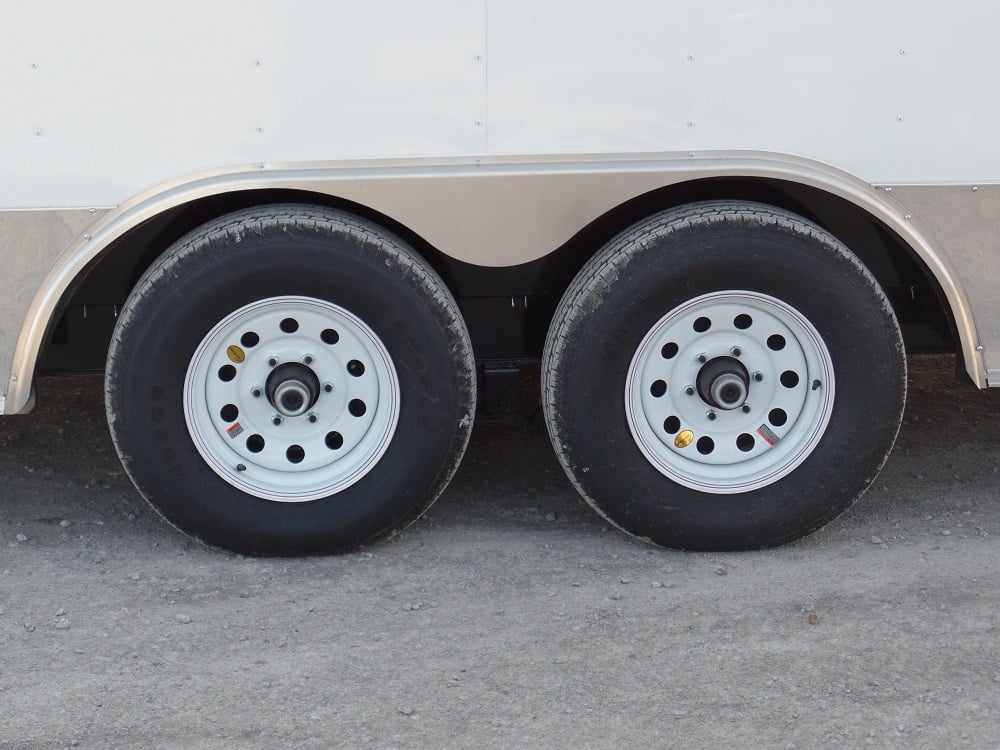 8.5' x 20' Concession Food Trailer White With Appliances