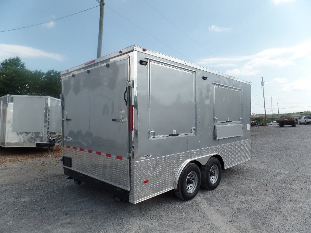 8.5' x 15' Silver Frost Custom Concession Food Trailer