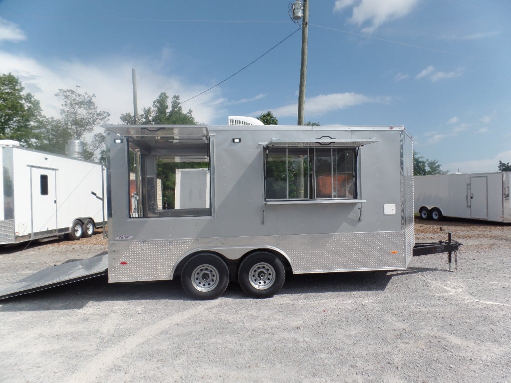 8.5' x 15' Silver Frost Custom Concession Food Trailer