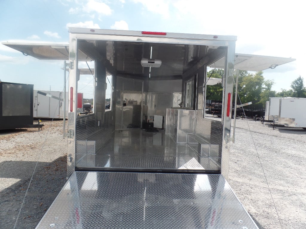 8.5' x 15' Silver Frost Custom Concession Food Trailer