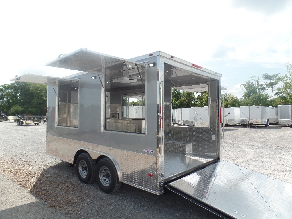 8.5' x 15' Silver Frost Custom Concession Food Trailer