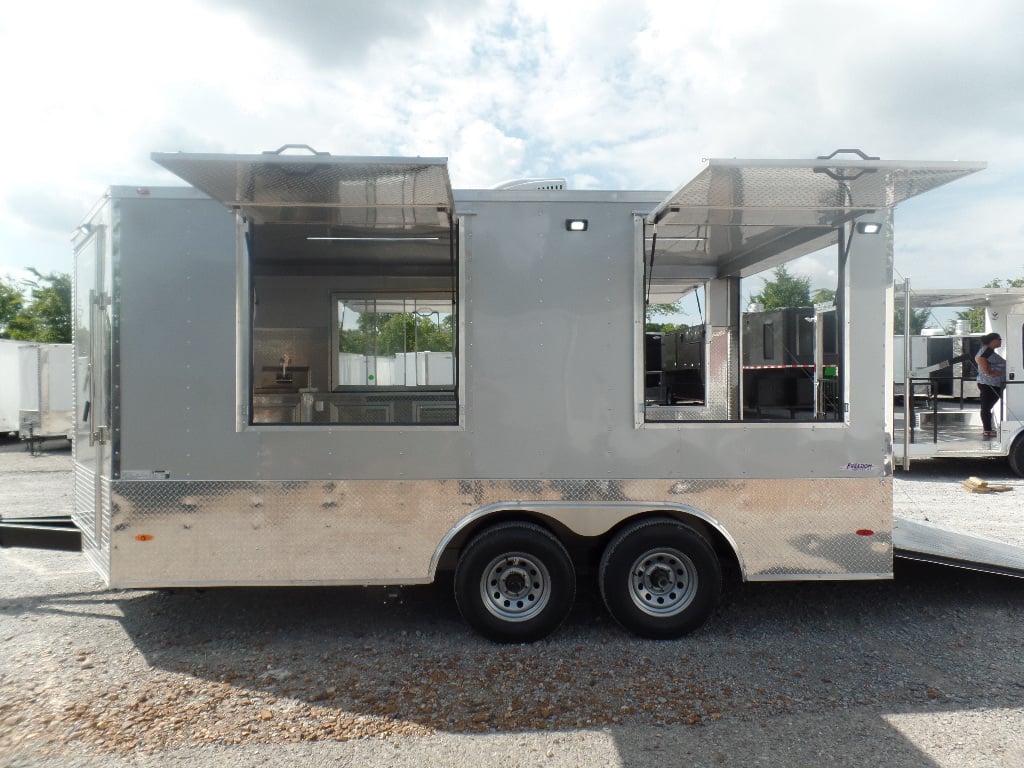 8.5' x 15' Silver Frost Custom Concession Food Trailer