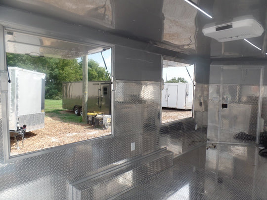 8.5' x 15' Silver Frost Custom Concession Food Trailer