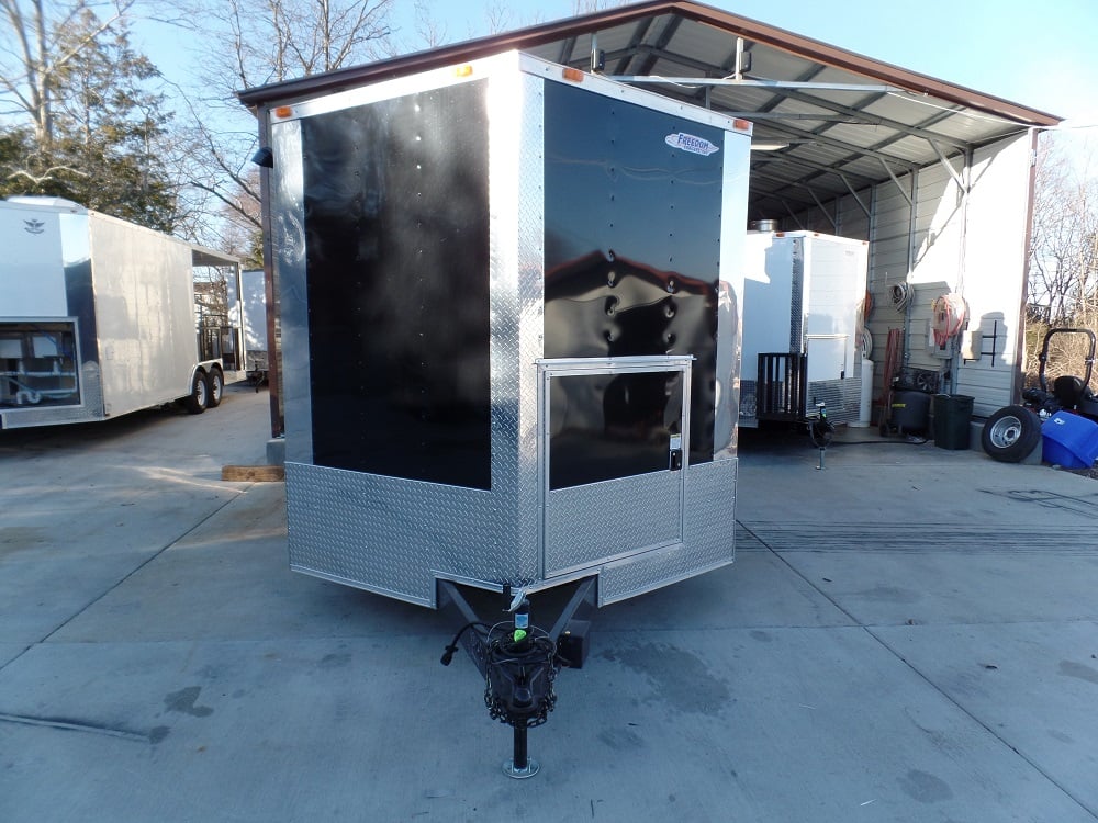 8.5' x 24' Concession Food Trailer Black With Appliances