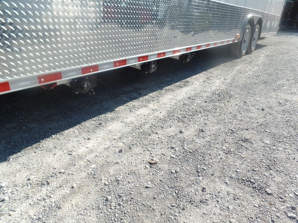 8.5' x 40' White Goose Neck Event Concession Food Trailer With Appliances