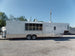 8.5' x 40' White Goose Neck Event Concession Food Trailer With Appliances