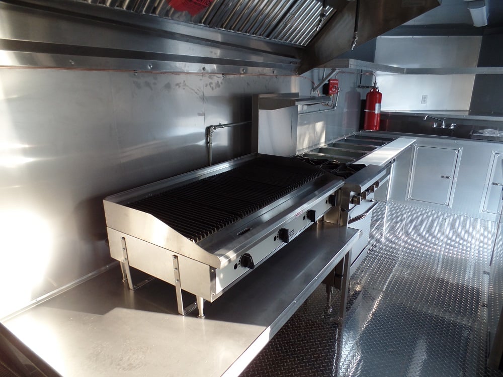 8.5' x 24' Concession Food Trailer Black With Appliances