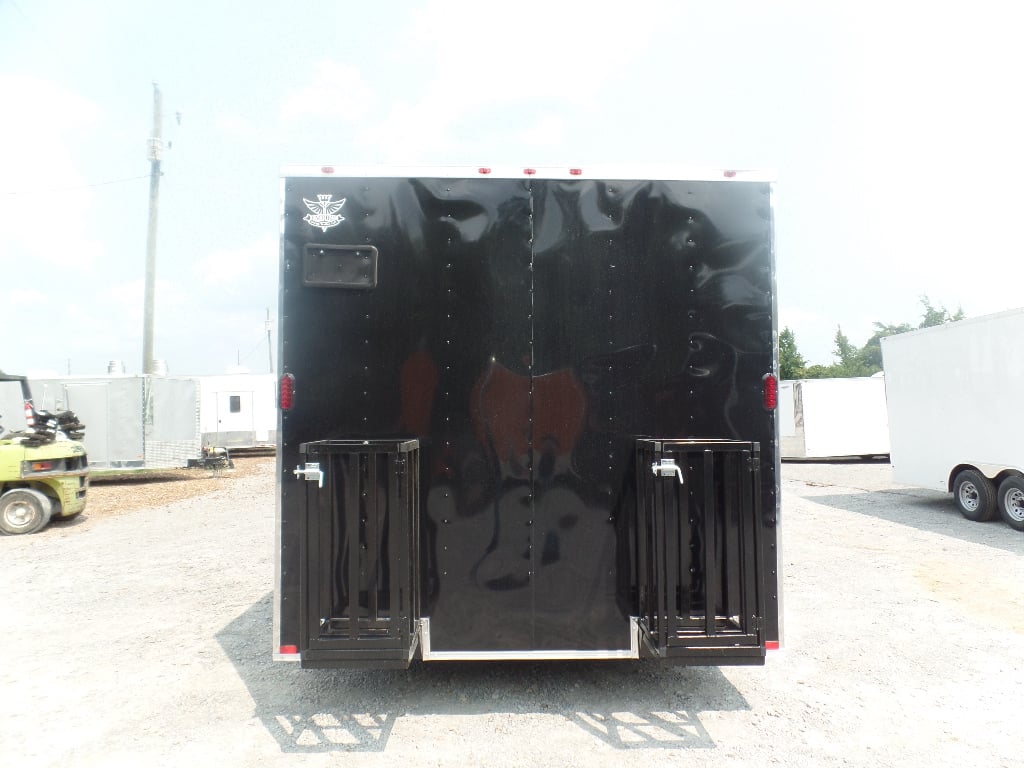 Black 8.5x16 Event Concession Catering Trailer 1