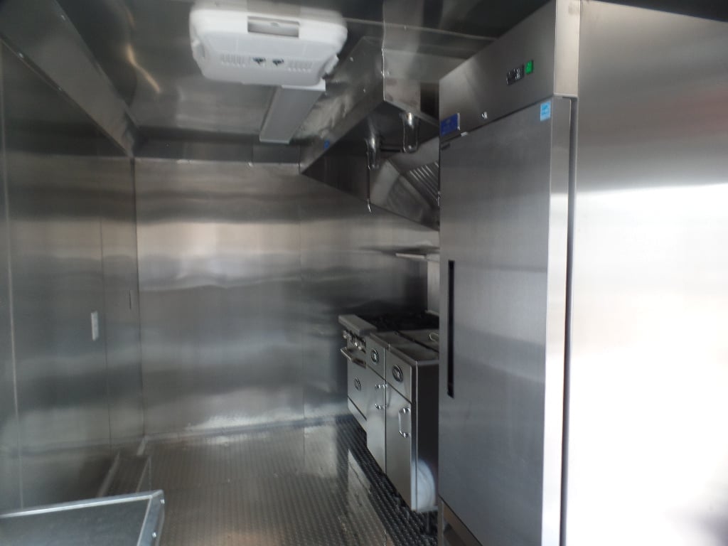 8.5' x 16' White Concession Food Trailer With Appliances