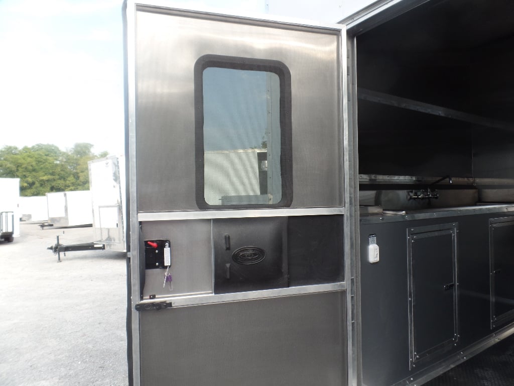 8.5' x 20' White Concession Food Event Trailer