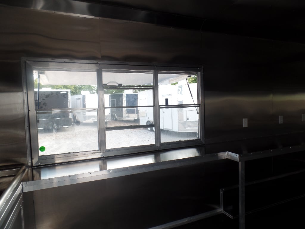 8.5' x 20' White Concession Food Event Trailer