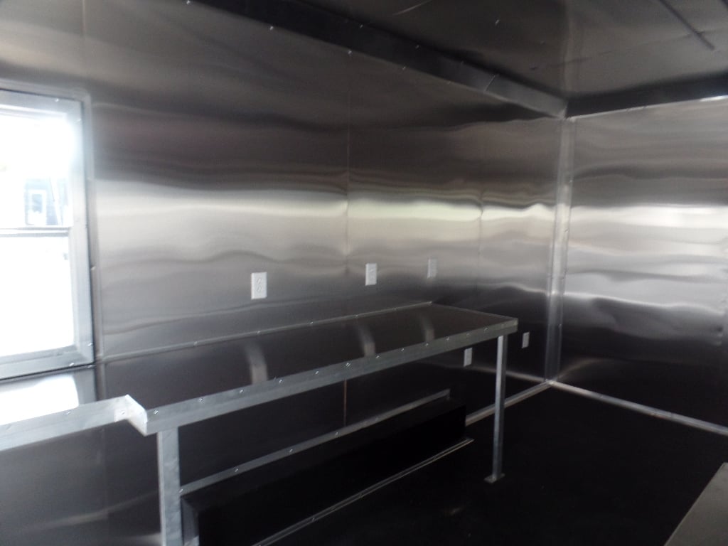 8.5' x 20' White Concession Food Event Trailer