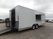 White Flat Front 8.5x24 Food Catering Concession Trailer 1