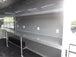 White Flat Front 8.5x24 Food Catering Concession Trailer 1