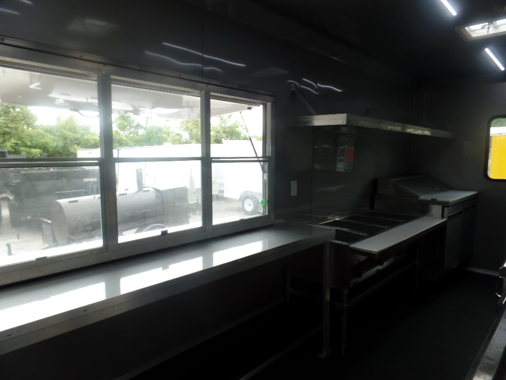 White 8.5x32 Commercial Food Concession Trailer 1