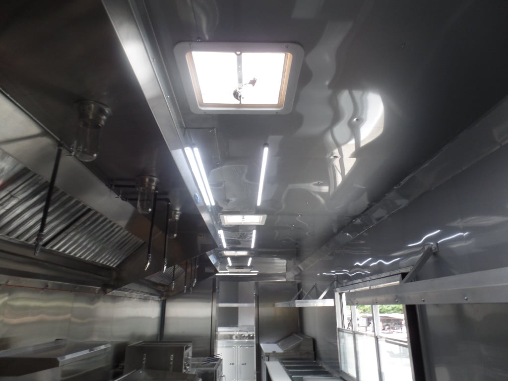 White 8.5x32 Commercial Food Concession Trailer 1