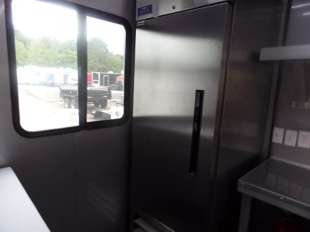 White 8.5x32 Commercial Food Concession Trailer 1