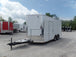 8.5' x 16' White Concession Food Trailer With Appliances