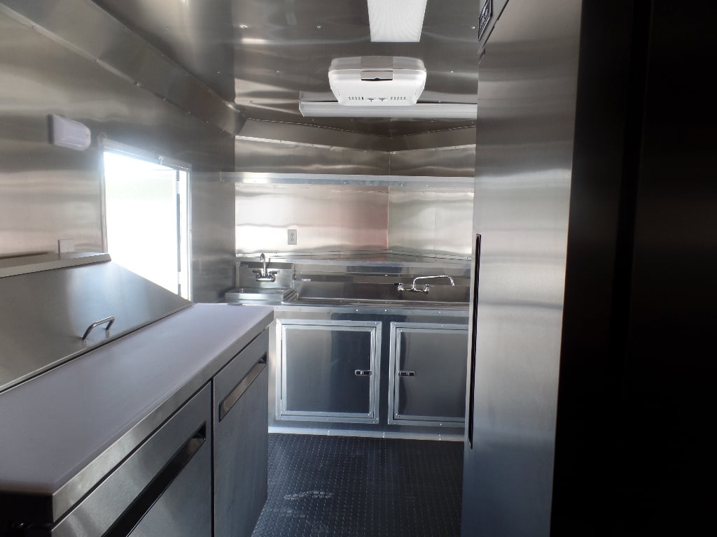 8.5' x 16' White Concession Food Trailer With Appliances