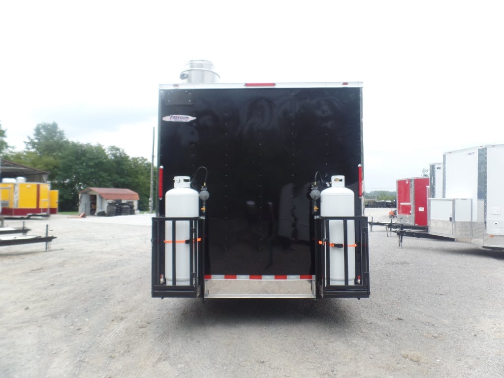 Black 8.5x20 Food Catering Trailer 1