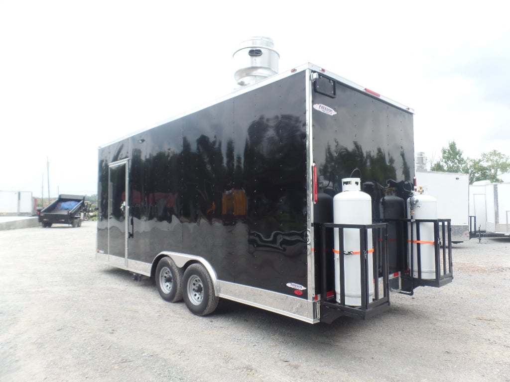 Black 8.5x20 Food Catering Trailer 1