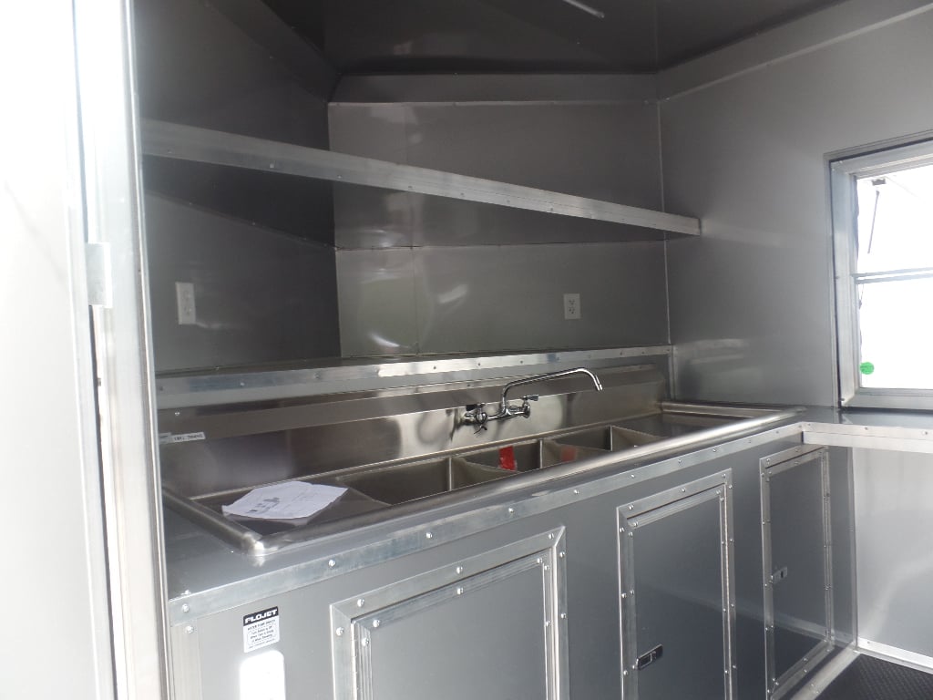 Black 8.5x20 Food Catering Trailer 1