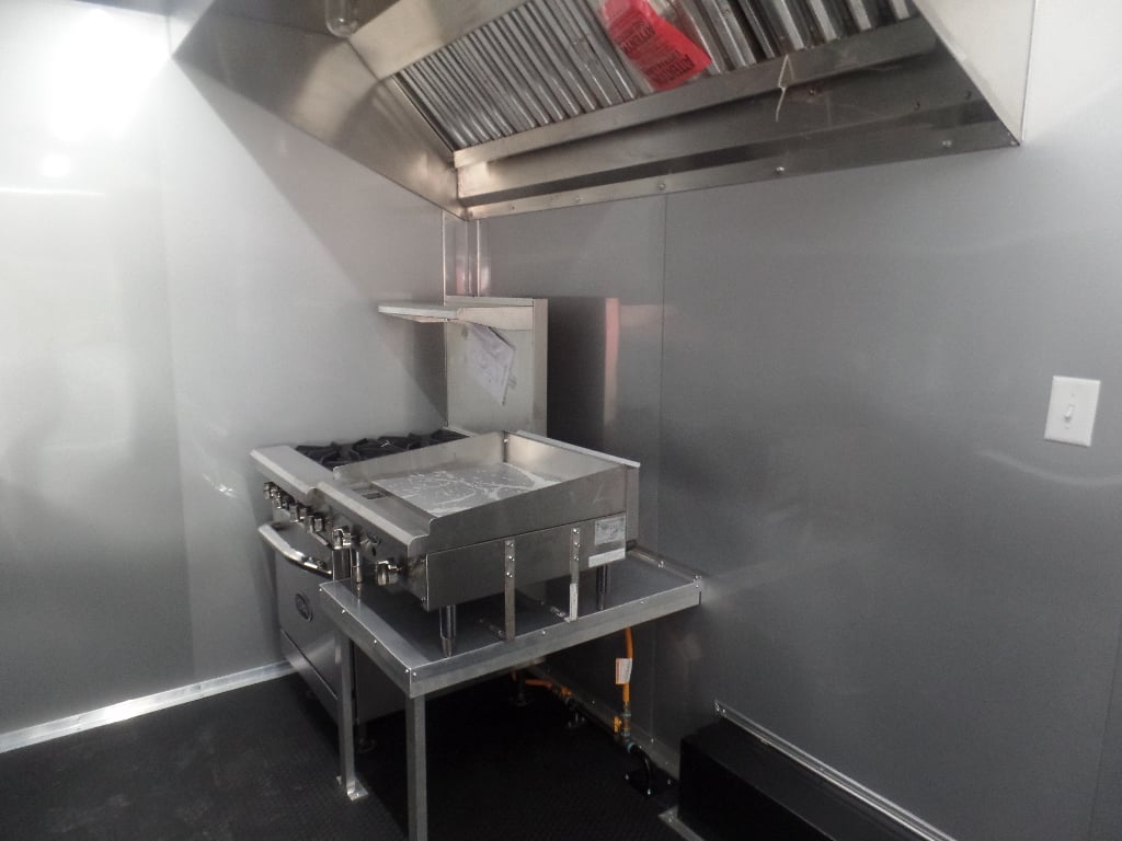 Black 8.5x20 Food Catering Trailer 1