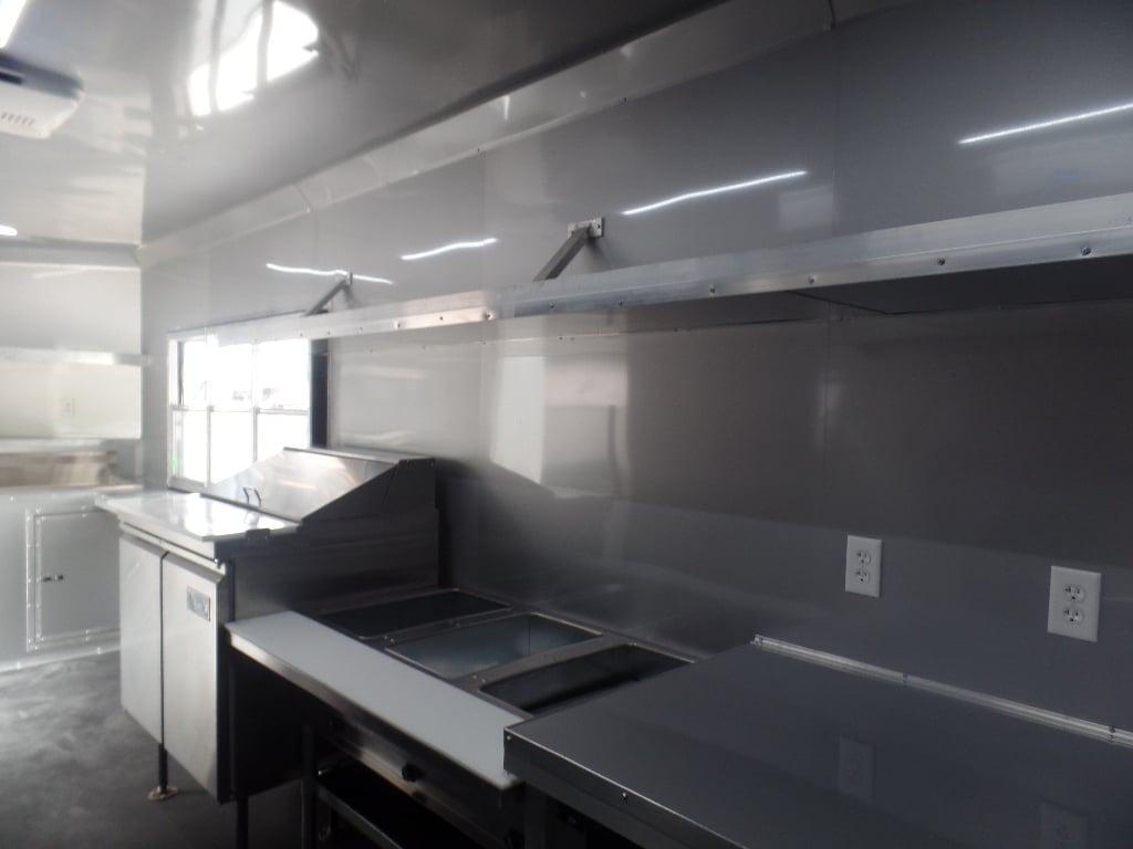 Black 8.5x20 Food Catering Trailer 1