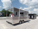 8.5' x 18' Arizona Beige Porch Style Concession Food Trailer With Appliances