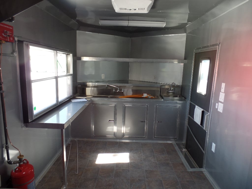 8.5' x 24' Concession Trailer Silver Frost Food Event Catering