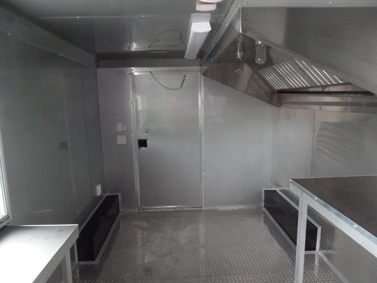 8.5' x 22' Concession Food Trailer Black Event Catering