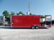 8.5' x 28' Concession Food Trailer Red BBQ Event Catering