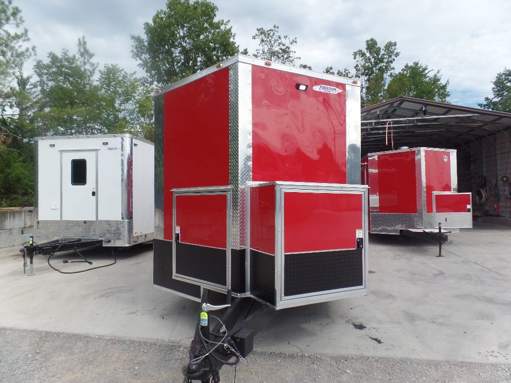 8.5' x 22' Red Concession Food Trailer