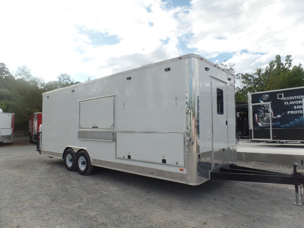 Concession Trailer 8.5x24 Food Catering White 1