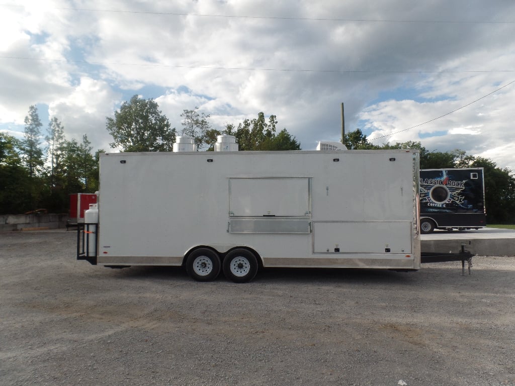 Concession Trailer 8.5x24 Food Catering White 1