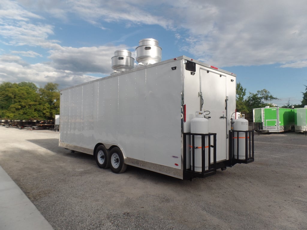 Concession Trailer 8.5x24 Food Catering White 1