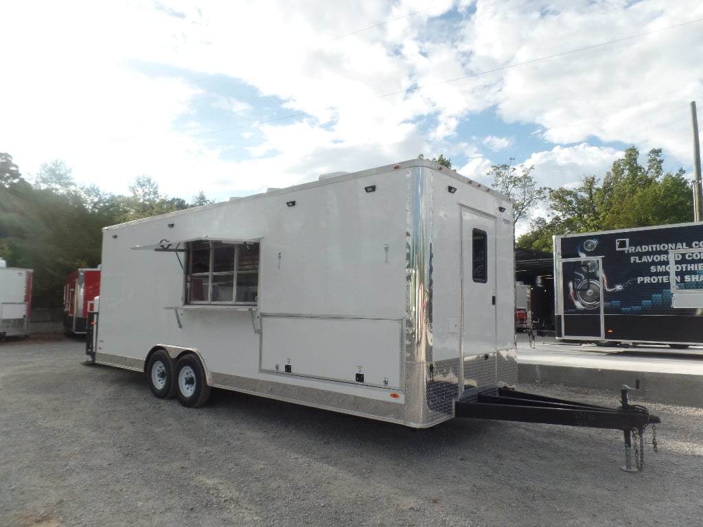 Concession Trailer 8.5x24 Food Catering White 1