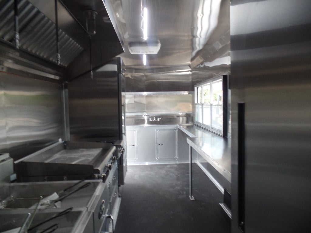 8.5' x 20' White Concession Food Event Trailer With Appliances