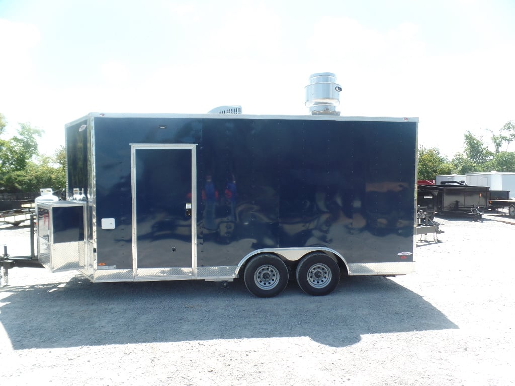 Indigo Blue 8.5x17 Custom Concession Trailer 1