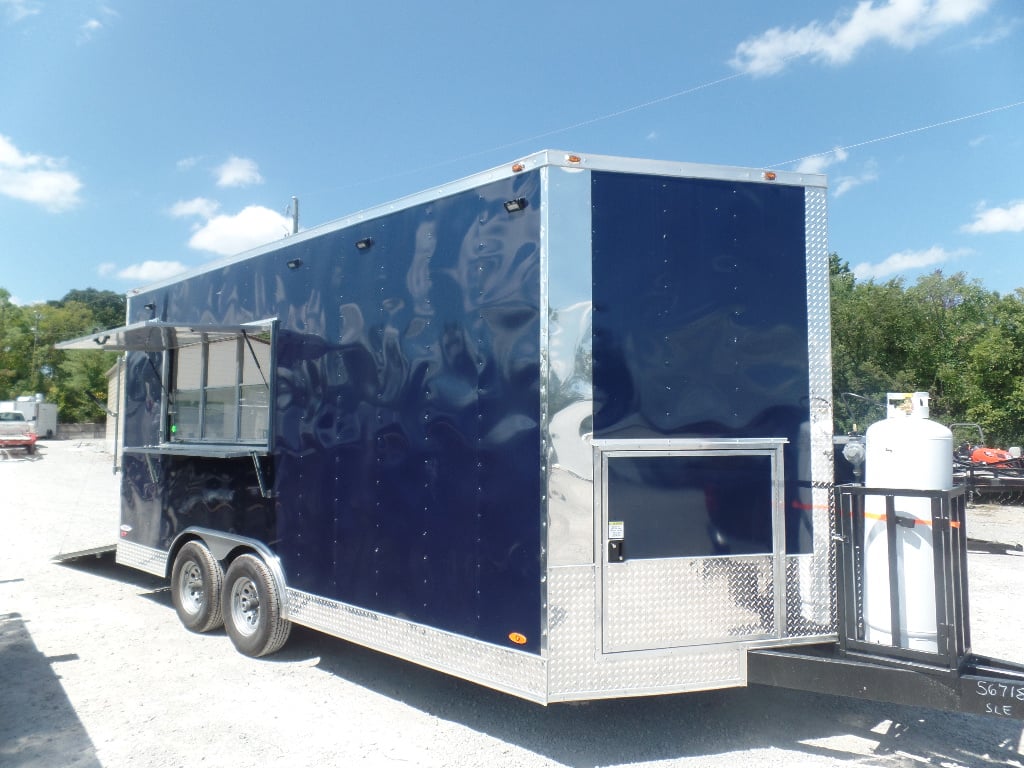 Indigo Blue 8.5x17 Custom Concession Trailer 1