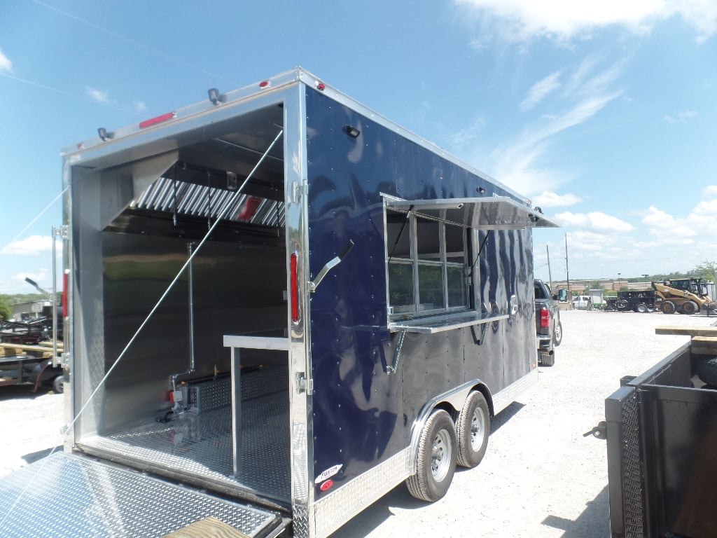 Indigo Blue 8.5x17 Custom Concession Trailer 1