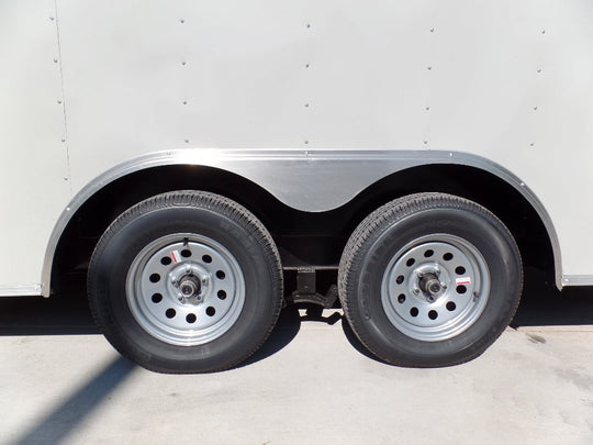 8.5' x 18' Concession Trailer Dove Grey Food Event Catering